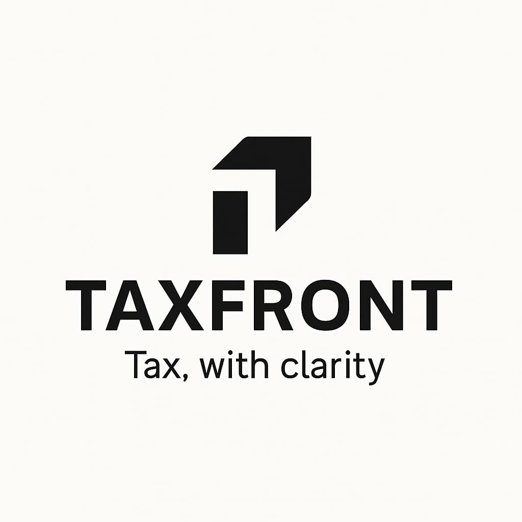 TaxFront Logo White